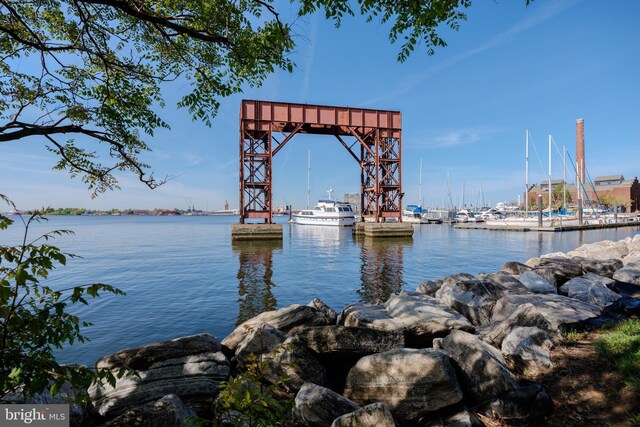 2331 Cambridge Walk, Baltimore, MD 21224 - view of dock featuring a water view