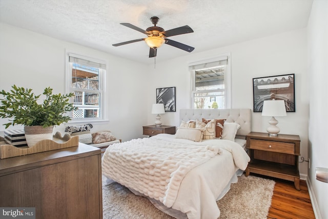 6813 Chestnut Ave, Falls Church, VA 22042 - bedroom featuring wood finished floors and ceiling fan