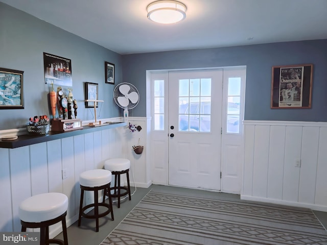 2508 Old House Point Rd, Fishing Creek, MD 21634 - entryway with a wainscoted wall