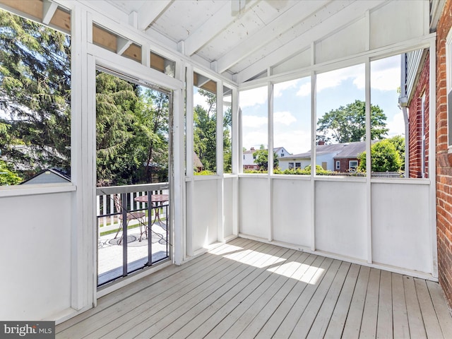 507 Kerwin Ct, Silver Spring, MD 20901 - unfurnished sunroom featuring lofted ceiling