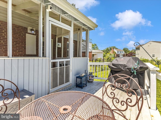 507 Kerwin Ct, Silver Spring, MD 20901 - deck featuring outdoor dining space and a residential view