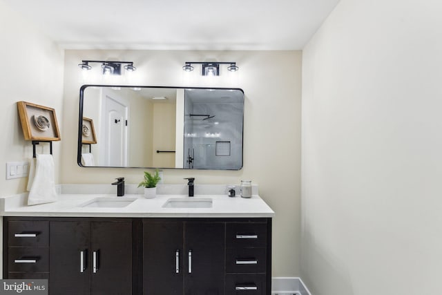 3104 Douglas St NE, Washington, DC 20018 - full bathroom with double vanity and a shower