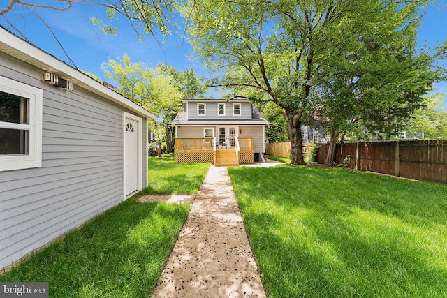 3104 Douglas St NE, Washington, DC 20018 - view of yard featuring a deck