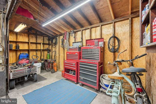 storage room featuring a garage