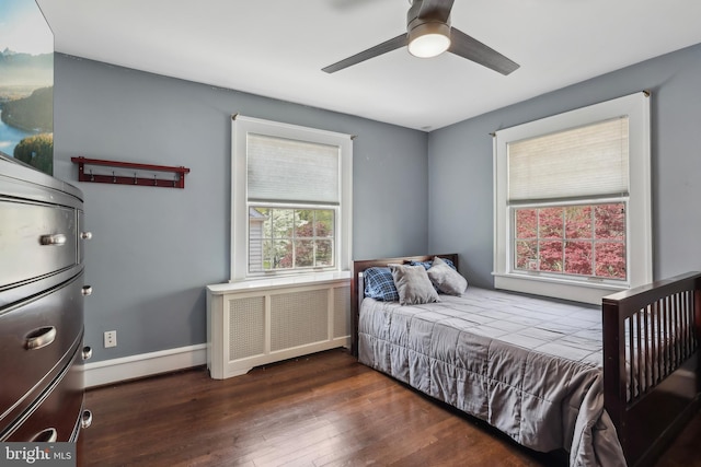 40 Treaty Elm Ln, Haddonfield, NJ 08033 - bedroom featuring ceiling fan and wood finished floors