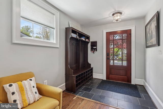 40 Treaty Elm Ln, Haddonfield, NJ 08033 - mudroom with baseboards and tile patterned flooring