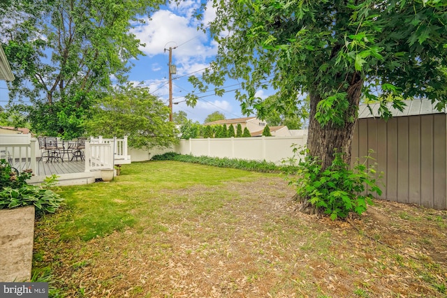 107 Bonnie View Rd, Glen Burnie, MD 21060 - view of yard featuring a deck