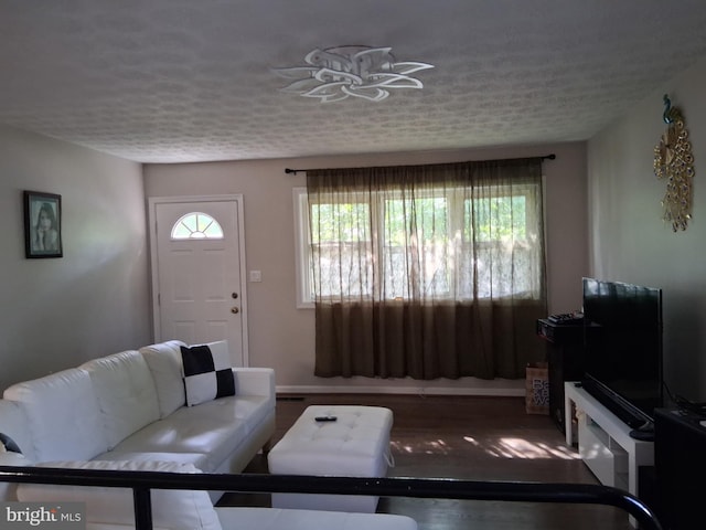 229 Old Line Ave, Laurel, MD 20724 - living area with a textured ceiling