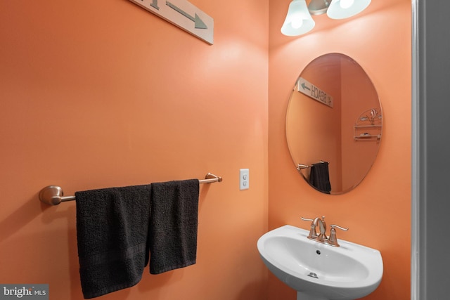 bathroom with a sink