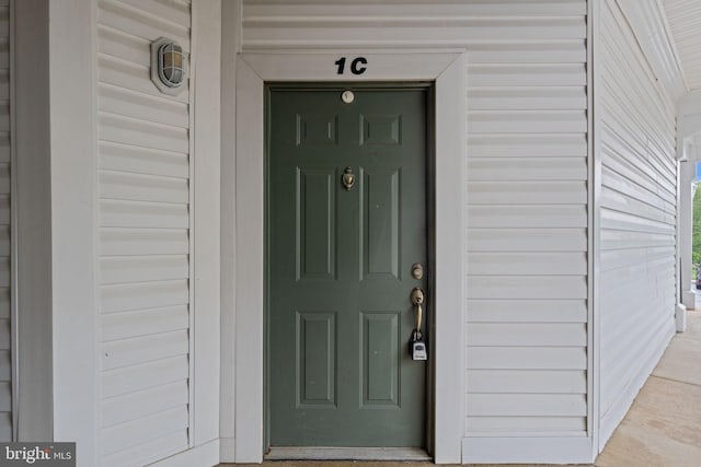 view of entrance to property