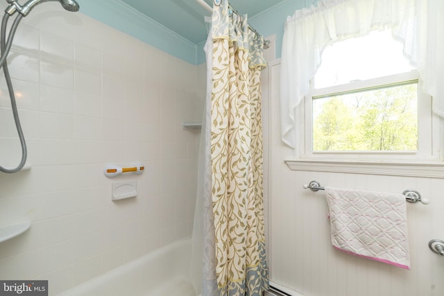 full bath with shower / tub combo