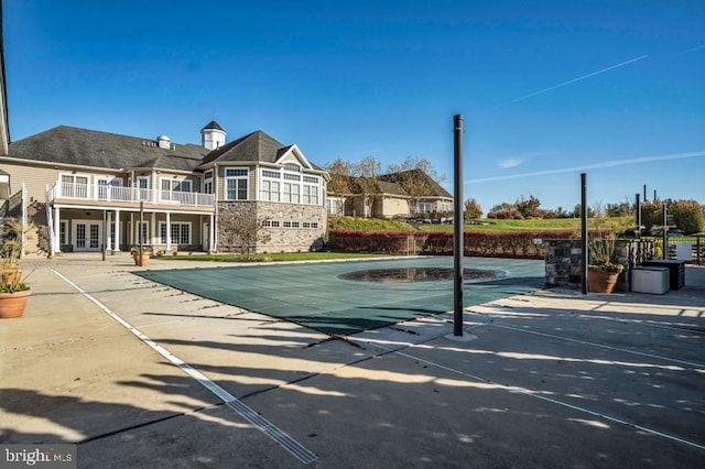 323 Valor Dr, Mechanicsburg, PA 17050 - view of sport court with a covered pool