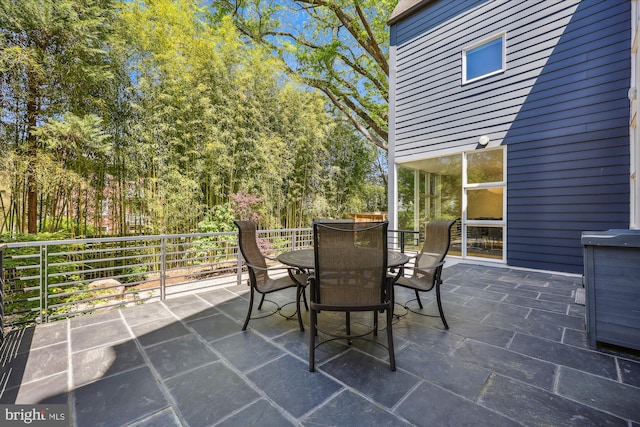 view of patio / terrace featuring outdoor dining space