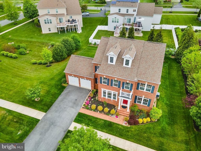 aerial view of property and surrounding area