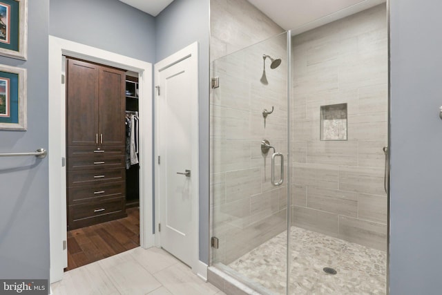 207 Reid Way, West Chester, PA 19382 - bathroom featuring a stall shower and a spacious closet