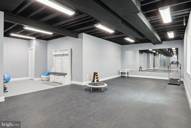 207 Reid Way, West Chester, PA 19382 - exercise area featuring baseboards