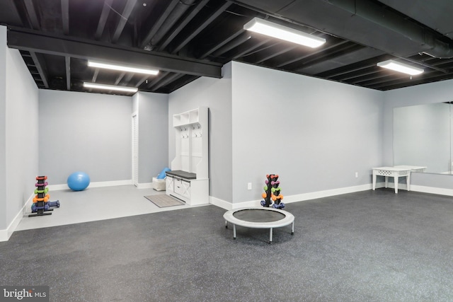 207 Reid Way, West Chester, PA 19382 - workout area featuring baseboards