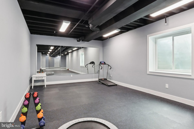 207 Reid Way, West Chester, PA 19382 - workout room featuring baseboards