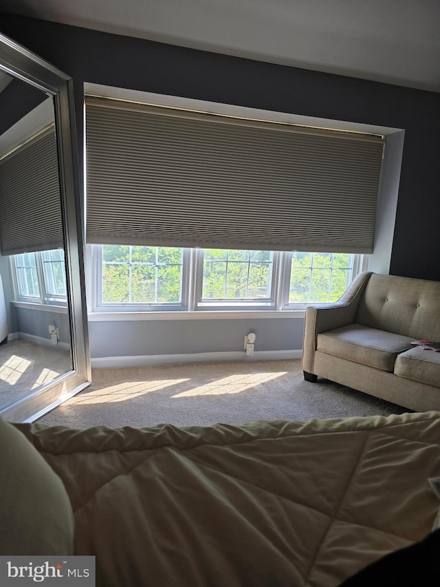 903 Lake Front Dr, Bowie, MD 20721 - carpeted living room featuring baseboards