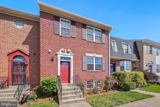 46612 Carriage Ct, Sterling, VA 20164 - view of front facade with entry steps and brick siding