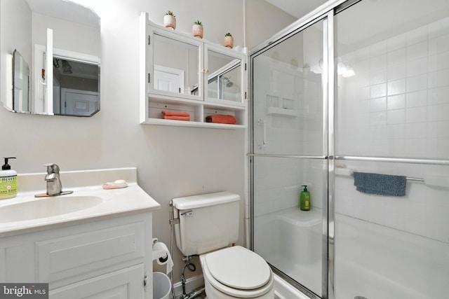 206 Barroll Dr, Chestertown, MD 21620 - bathroom with vanity and a stall shower