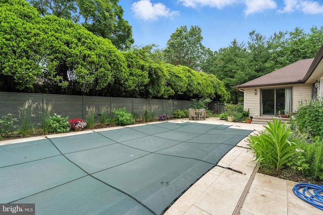 206 Barroll Dr, Chestertown, MD 21620 - view of swimming pool featuring a fenced backyard, a patio area, and view of scattered trees