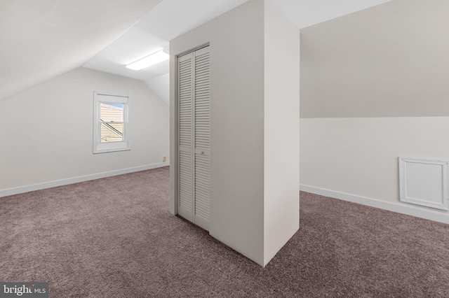18 Crafton Rd, Baltimore, MD 21221 - bonus room with carpet floors, baseboards, and lofted ceiling