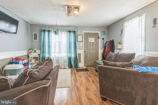 3526 Welsh Rd, Philadelphia, PA 19136 - living room with wood finished floors