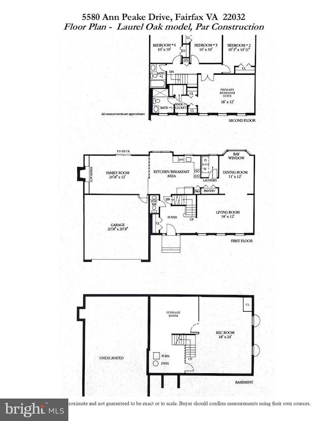 5580 Ann Peake Dr, Fairfax, VA 22032 - floor plan