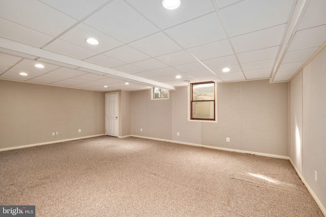 5580 Ann Peake Dr, Fairfax, VA 22032 - finished basement featuring baseboards, carpet flooring, and recessed lighting