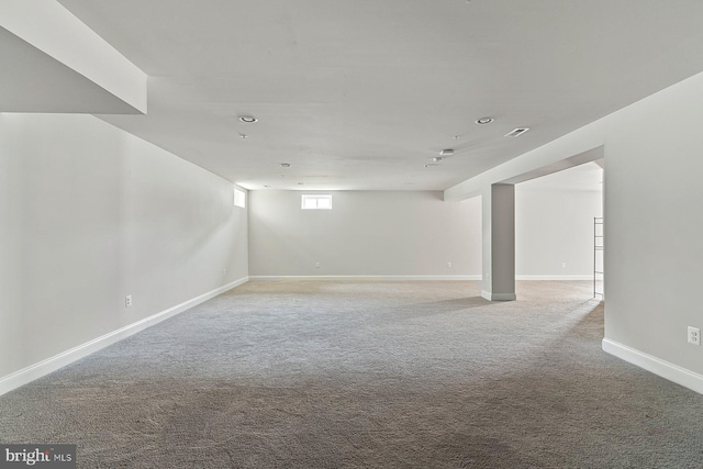 4507 Shakespeare Cir, White Plains, MD 20695 - basement featuring light colored carpet and baseboards