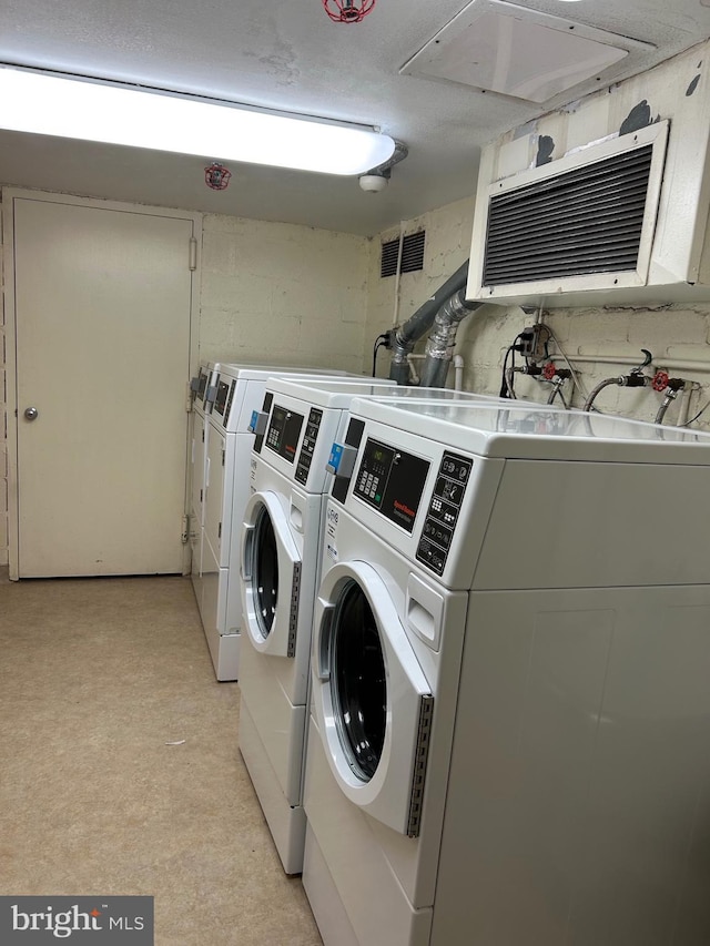 3100 S Manchester St Unit 113, Falls Church, VA 22044 - common laundry area featuring visible vents and washer and clothes dryer