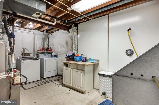 9208 Homestretch Ct, Laurel, MD 20723 - unfinished basement with separate washer and dryer