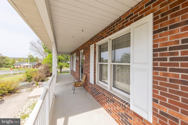 view of patio / terrace with a porch