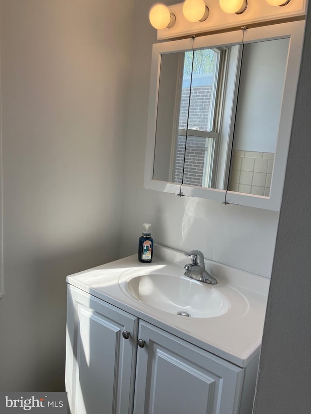 bathroom with vanity