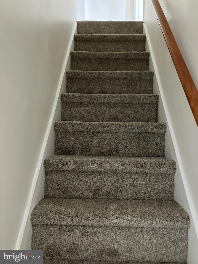 view of staircase