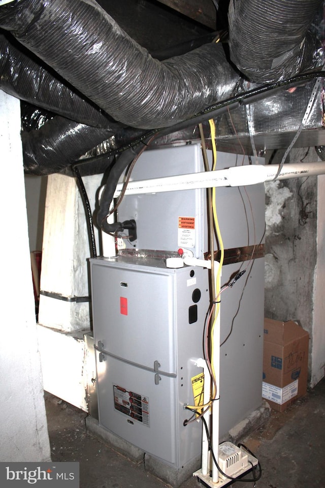408 Prince George St, Cumberland, MD 21502 - utility room with heating unit