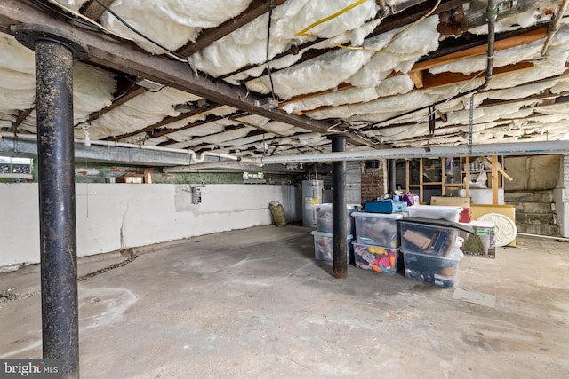 19 W Wyatt Ave, Alexandria, VA 22301 - unfinished below grade area with water heater