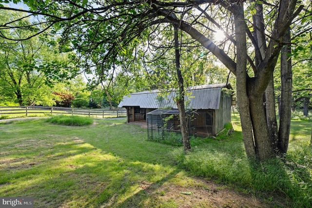 2436 Warm Springs Rd, Shenandoah Junction, WV 25442 - view of yard with an outdoor structure