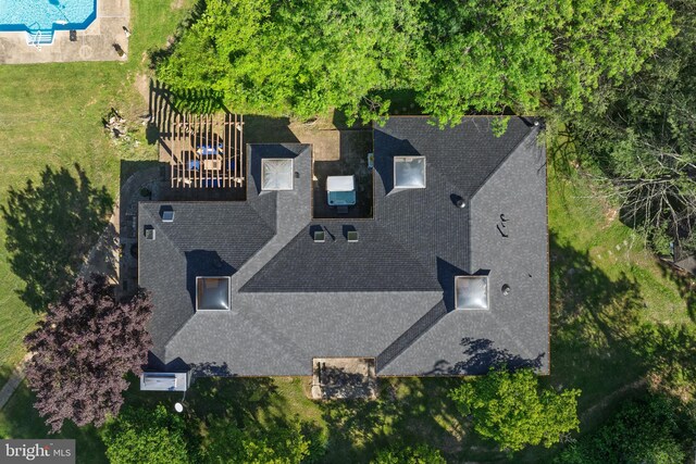 2436 Warm Springs Rd, Shenandoah Junction, WV 25442 - view from above of property with a pool