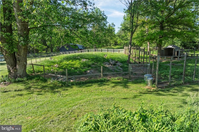2436 Warm Springs Rd, Shenandoah Junction, WV 25442 - view of yard with an outbuilding