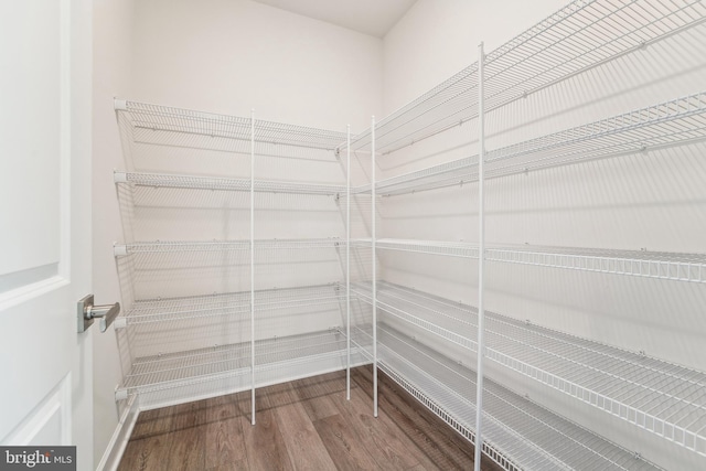view of storage area