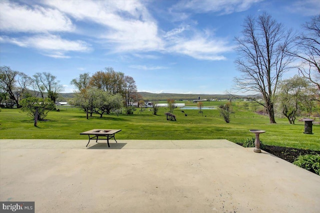2284 Pine Rd, Newville, PA 17241 - view of community with a lawn, a water view, and a patio area