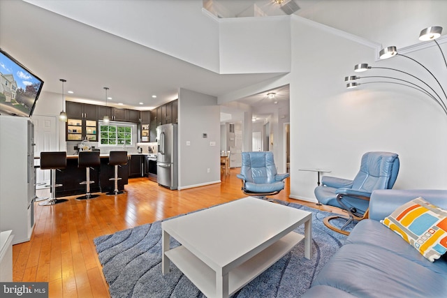 6780 Hollow Glen Ct, Gainesville, VA 20155 - living room featuring light wood-type flooring