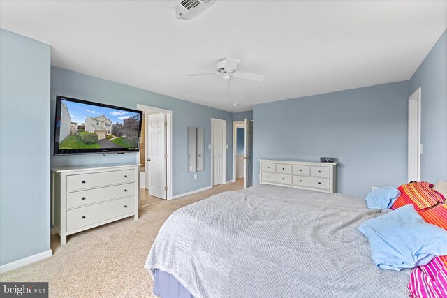 6780 Hollow Glen Ct, Gainesville, VA 20155 - bedroom featuring carpet, baseboards, and a ceiling fan