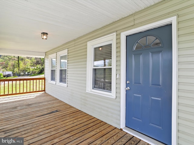 819 Manns Ter, Cumberland, MD 21502 - view of exterior entry featuring a porch