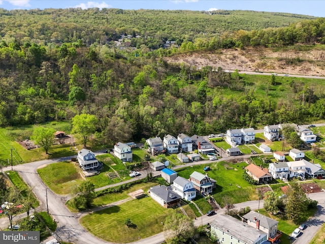 819 Manns Ter, Cumberland, MD 21502 - bird's eye view featuring a residential view and a forest view