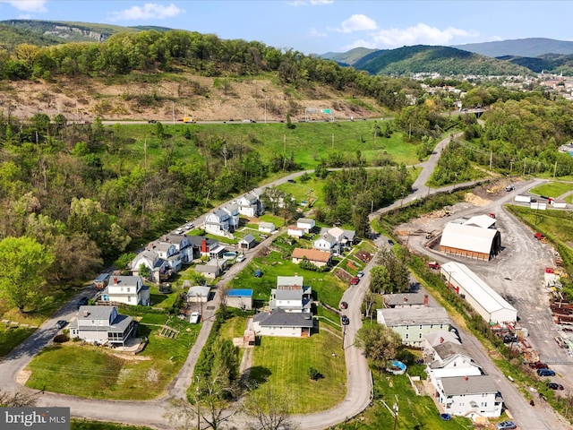 819 Manns Ter, Cumberland, MD 21502 - birds eye view of property with a mountain view and a residential view