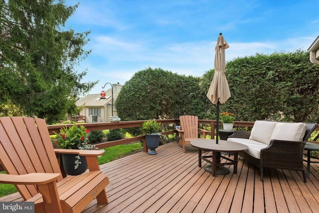 view of deck