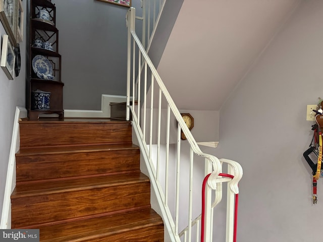 view of staircase